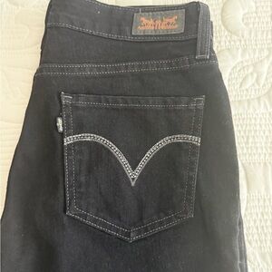 Levi's Black Straight Leg Jeans for Women